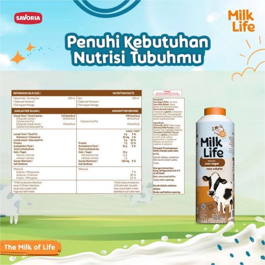 Milk Life Fresh Milk Chocolate 1000ml