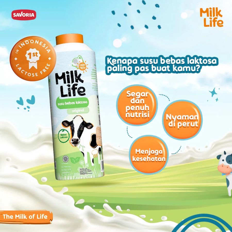 Milk Life Fresh Milk Lactose Free Original 1000ml