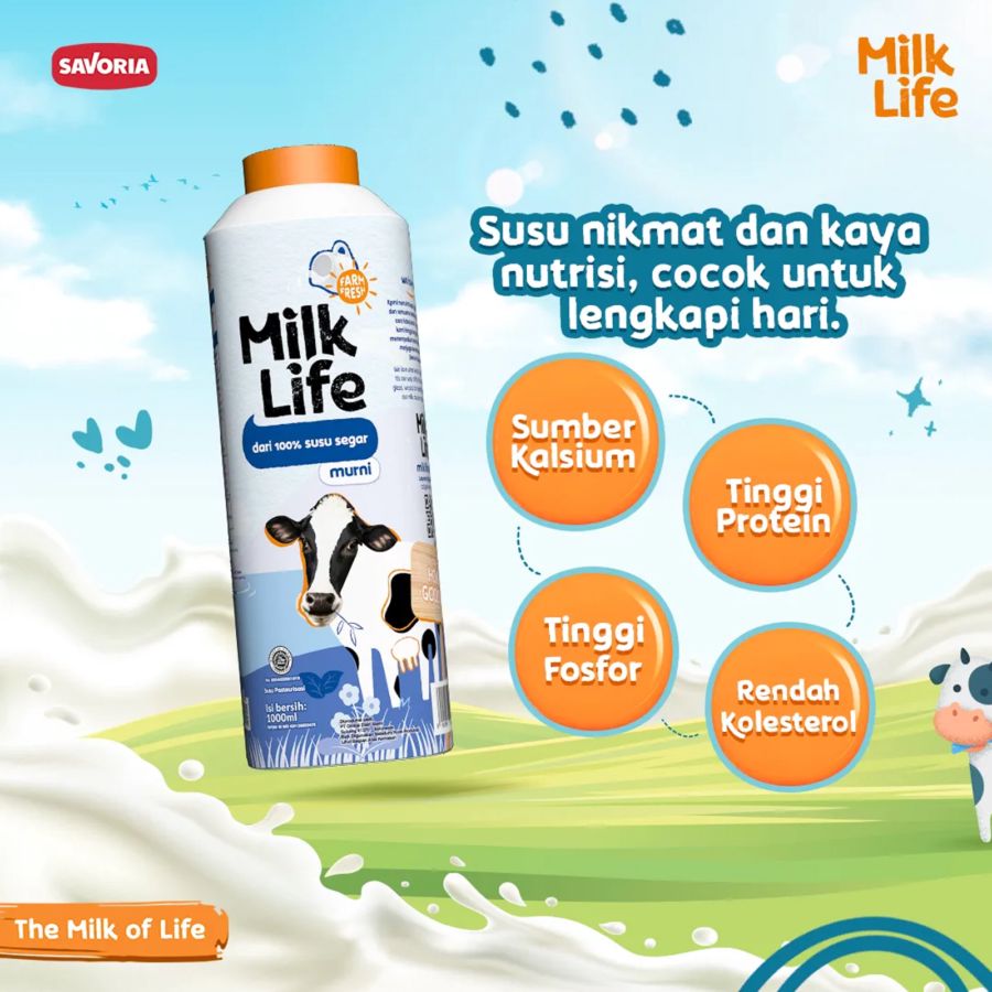 Milk Life Fresh Milk Pure 1000ml