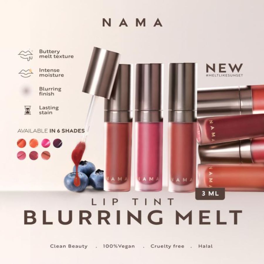 NAMA Blurring Melt 87 Crimson Dusk Lip Tint 3gram