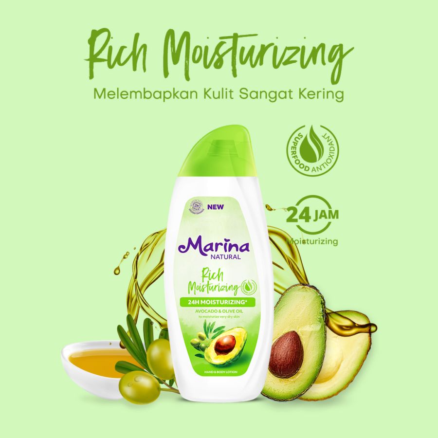 Marina Natural Rich Moisturizing Lotion 475ml