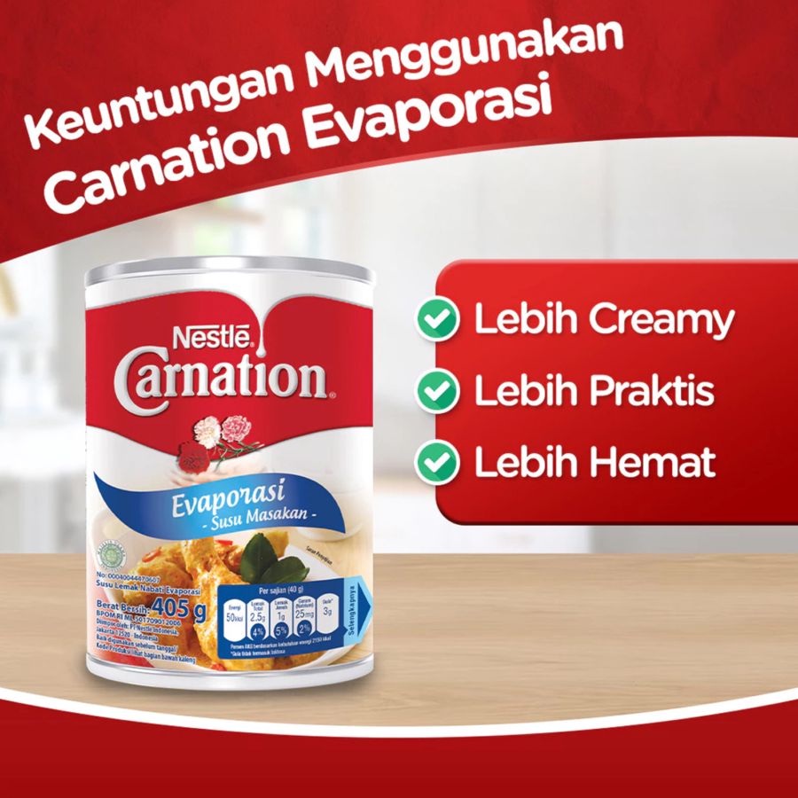Nestle Carnation Susu Evaporasi 405gram
