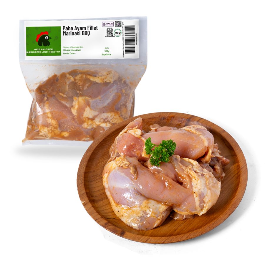 Paha Ayam Fillet Marinasi BBQ Oke Chicken 500gram