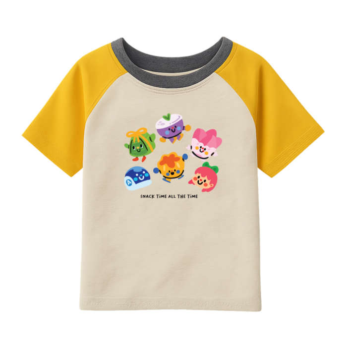 Raglan Tshirt Food Traditional Size L Astro Kids