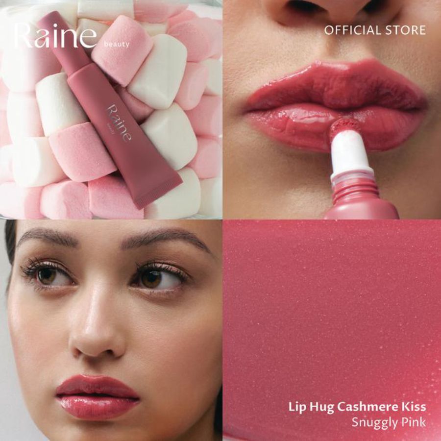 Raine Beauty Lip Hug Cashmere Kiss Snuggly Pink Lipstik 10gram