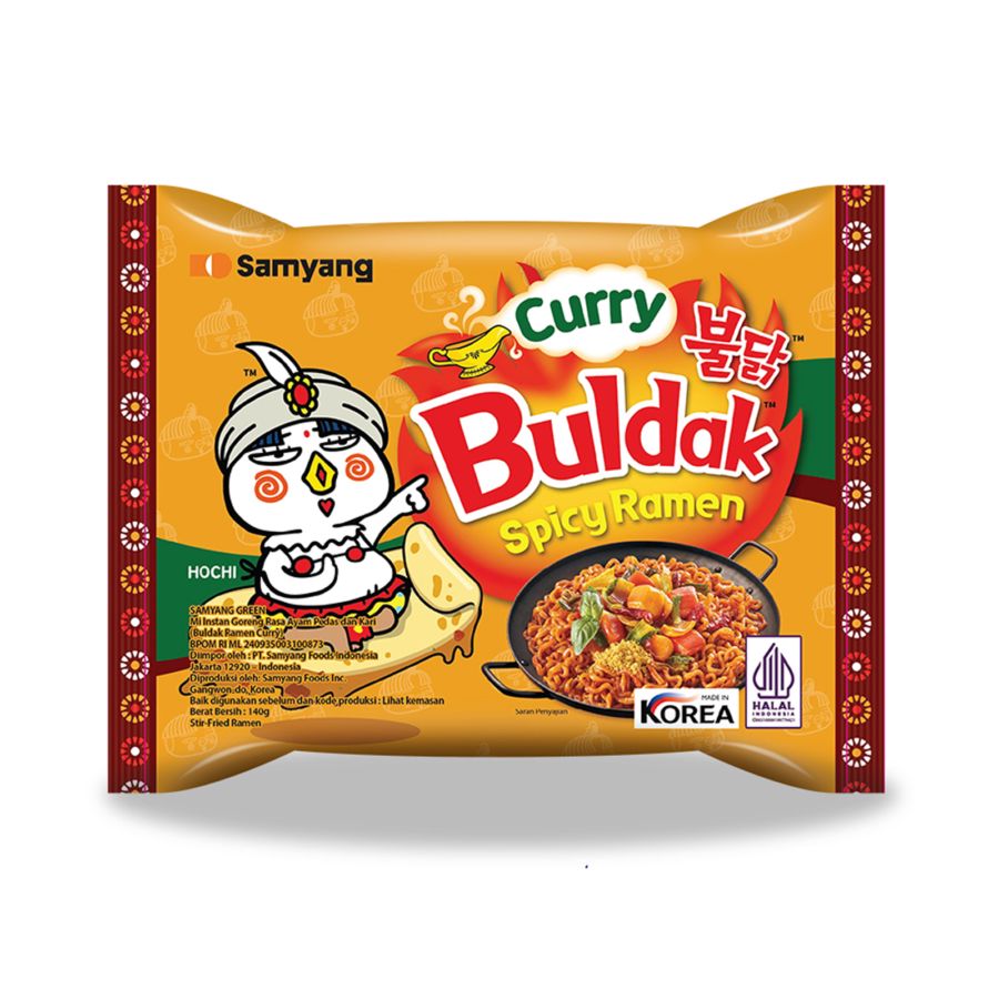 Samyang Hot Chicken Ramen Buldak Curry Mie Instan 140gram