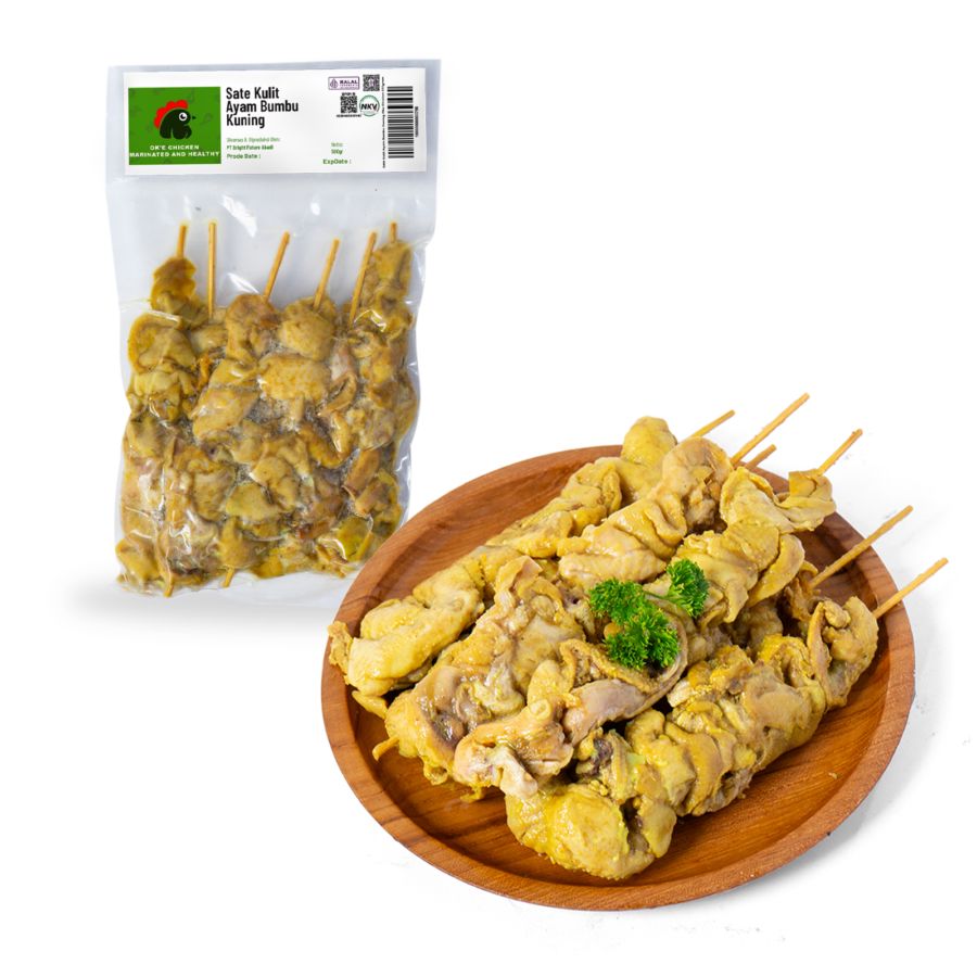 Sate Kulit Ayam Bumbu Kuning Oke Chicken 500gram