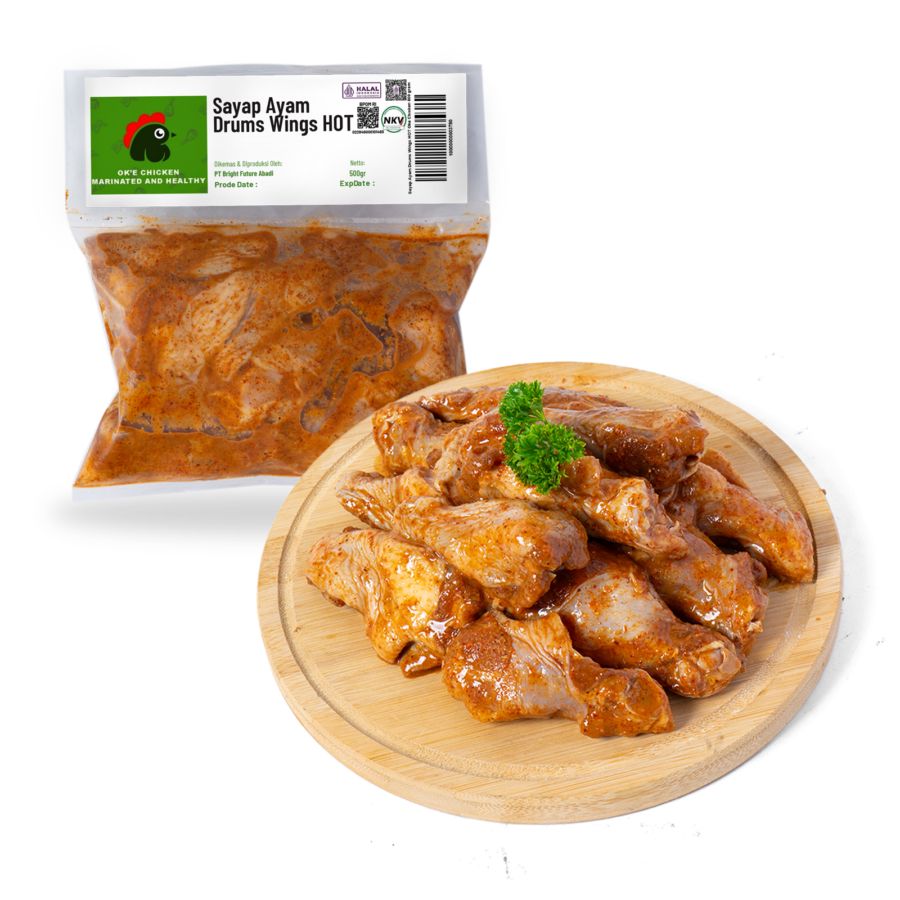 Sayap Ayam Drums Wings HOT Oke Chicken 500gram
