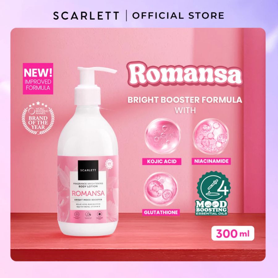 Scarlett Body Lotion Romansa Botol 300ml