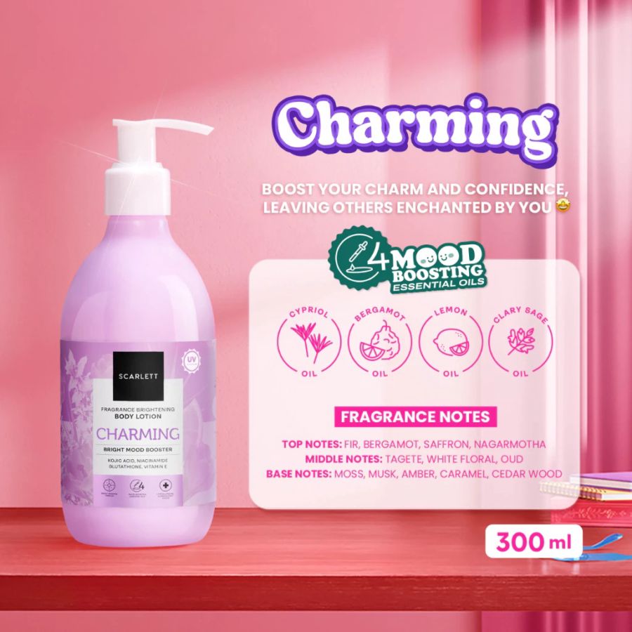 Scarlett Whitening Charming Body Lotion 300ml