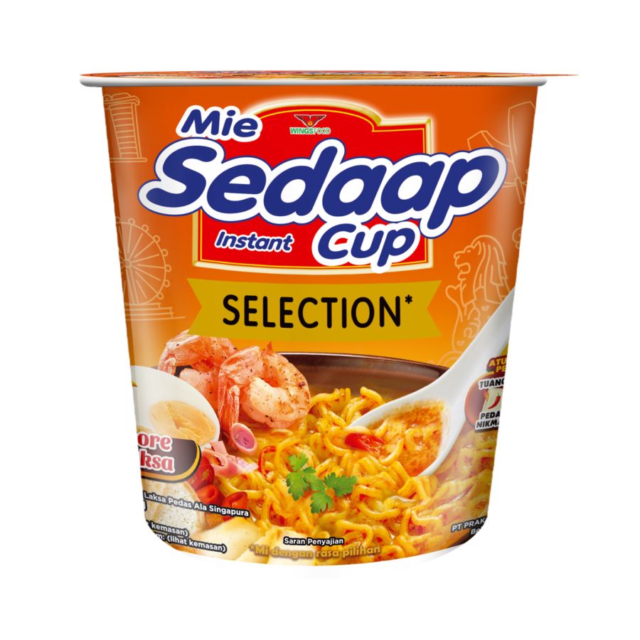 Mie Sedaap Kuah Singapore Spicy Laksa Cup 86gr 1pcs