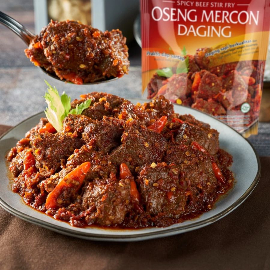 Mercon Merah Putih Oseng Mercon Daging 150 gram 1pcs
