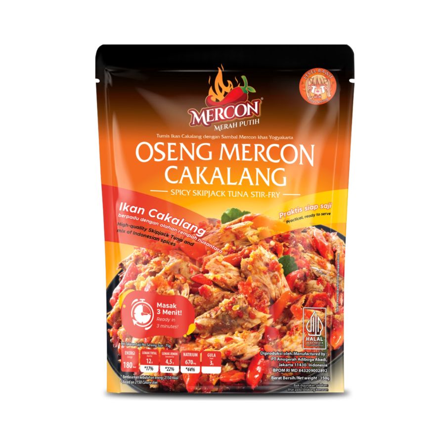 Mercon Merah Putih Oseng Mercon Cakalang 150 gram 1pcs