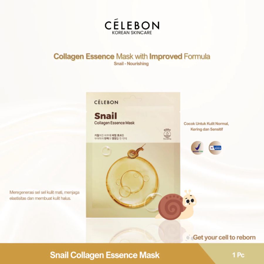 Celebon Snail Collagen Essence Sheet Face Mask 23ml