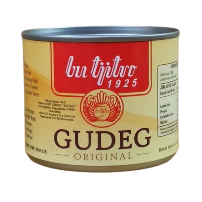 Bu Tjitro 1925 Gudeg Kaleng Original