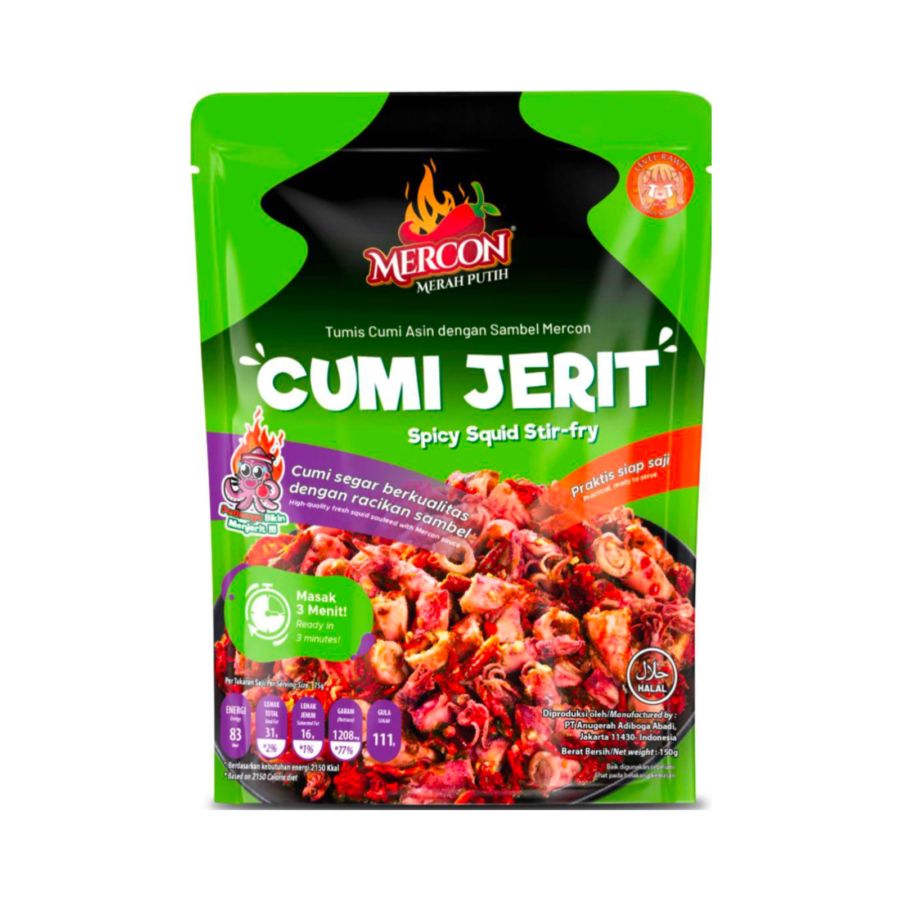 Mercon Merah Putih Cumi Jerit 150 gram 1pcs