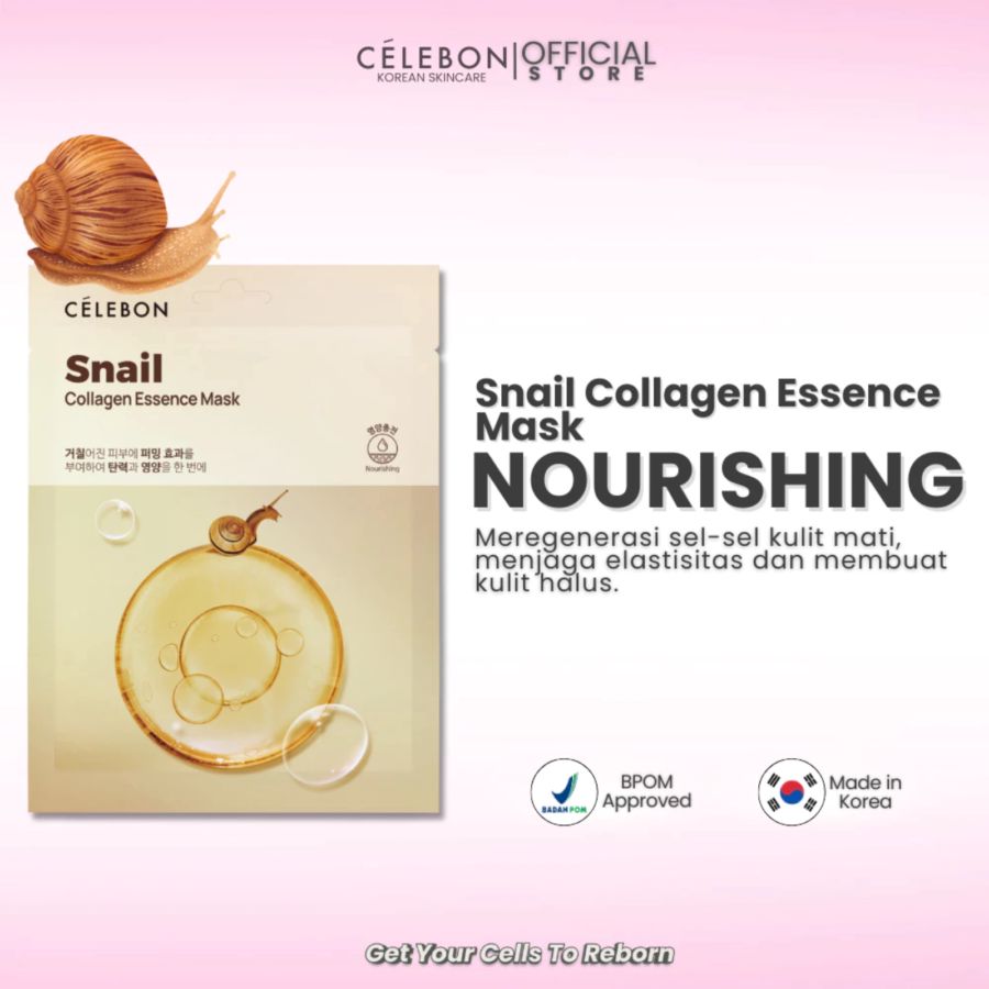 Celebon Snail Collagen Essence Sheet Face Mask 23ml