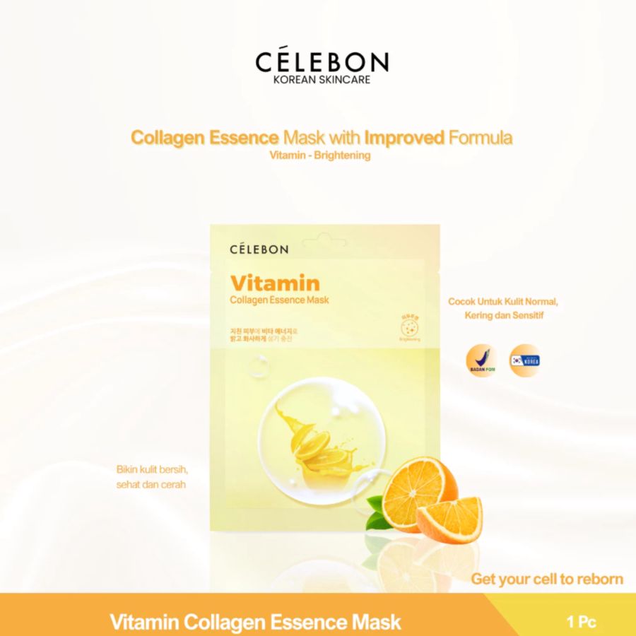 Celebon Vitamin Collagen Essence Sheet Face Mask 23ml