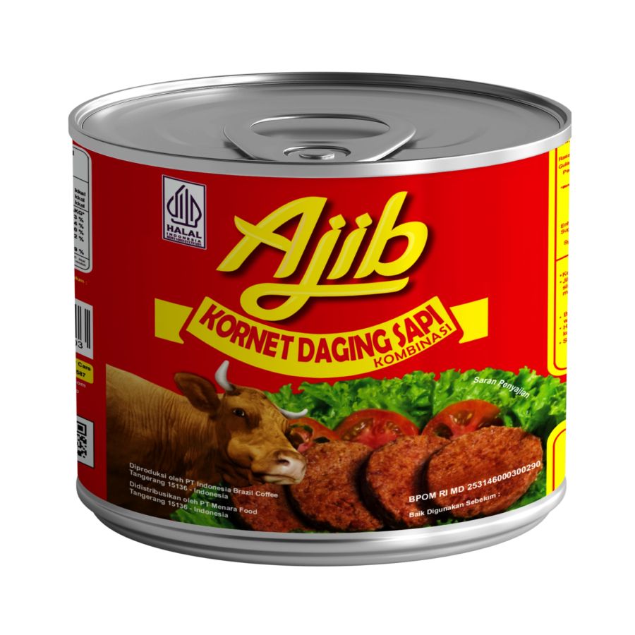 Ajib Kornet Daging Sapi 200gram