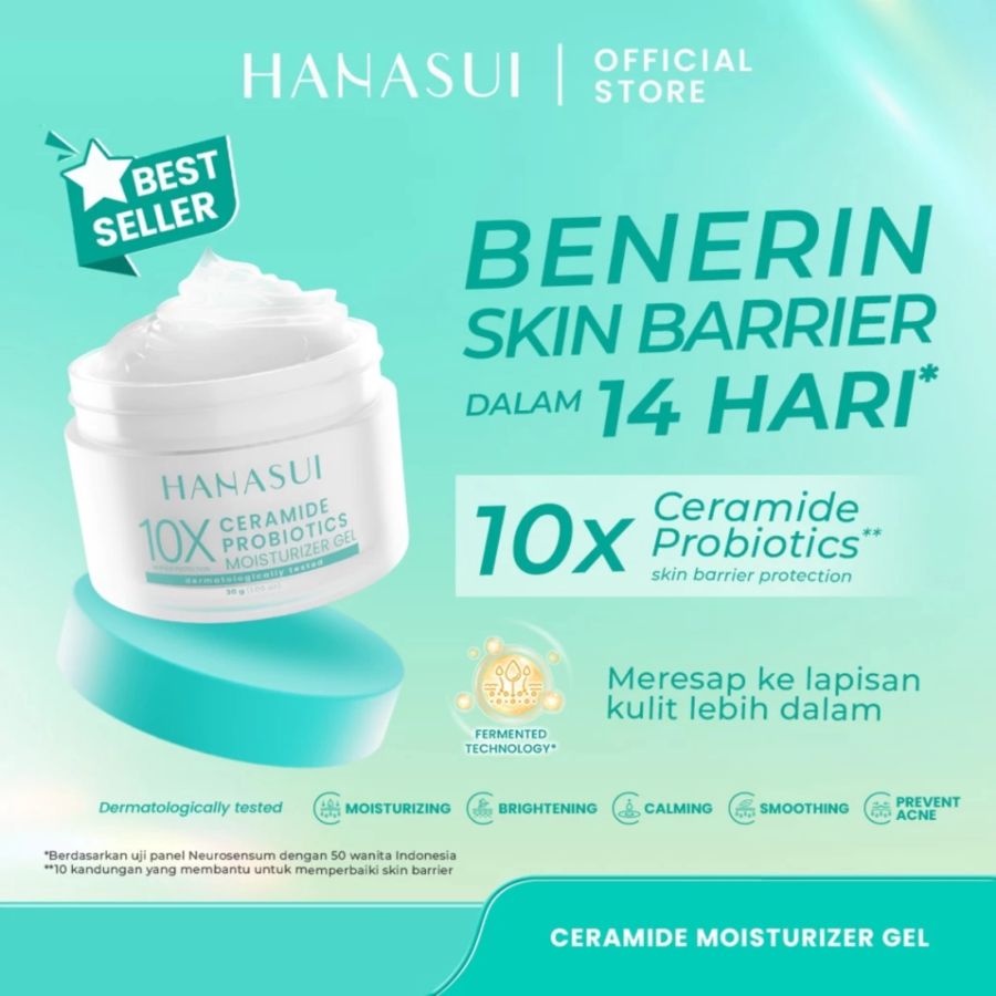 Hanasui Ceramide Probiotics Moisturizer Gel 30gram