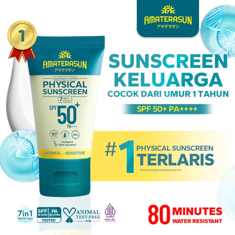 Amaterasun Physical Sunscreen SPF 50+ PA++++ 30gram