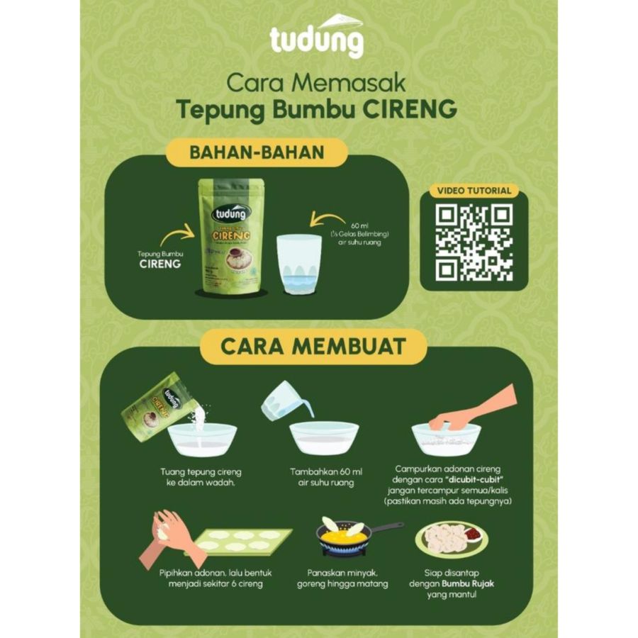 Tudung Tepung Bumbu Cireng Rasa Ikan 100gram