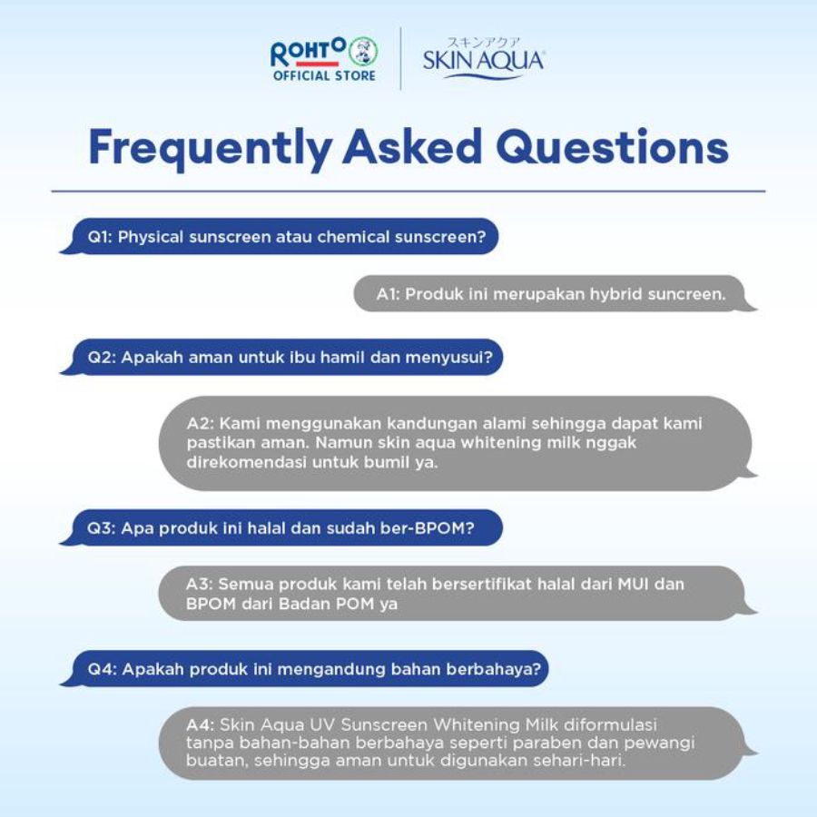 Skin Aqua UV Whitening Milk SPF 20 PA++ Sunscreen 40gram