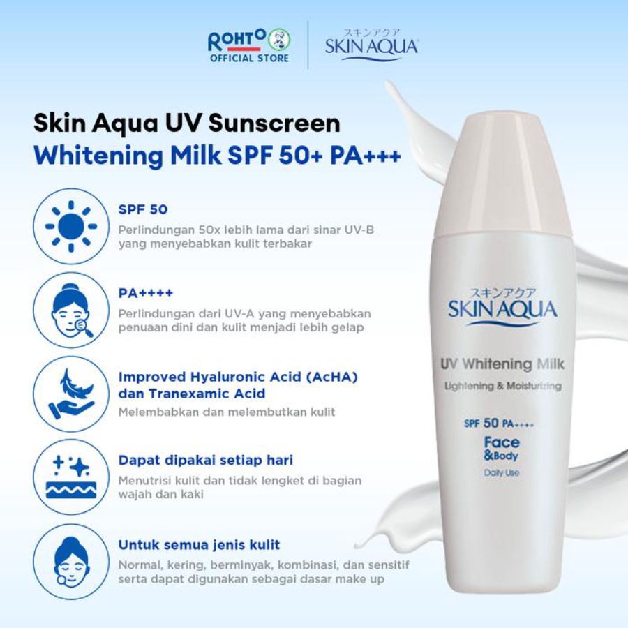 Skin Aqua UV Whitening Milk SPF 20 PA++ Sunscreen 40gram