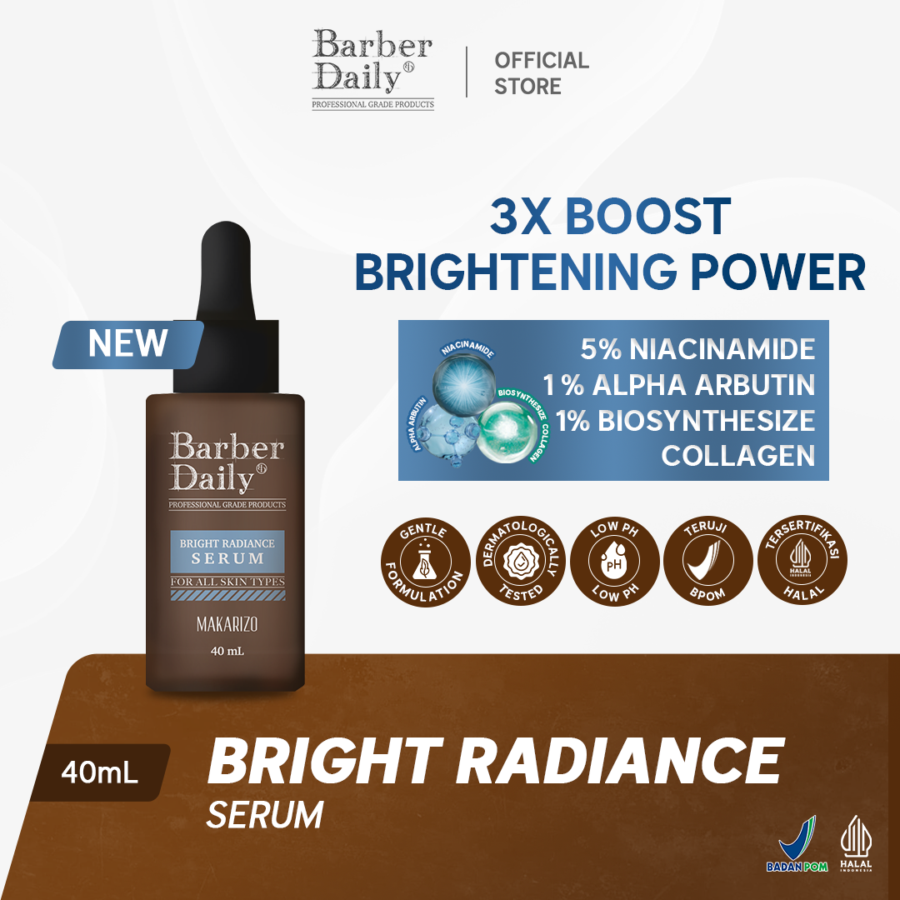 Barber Bright Radiance Serum Wajah 40ml