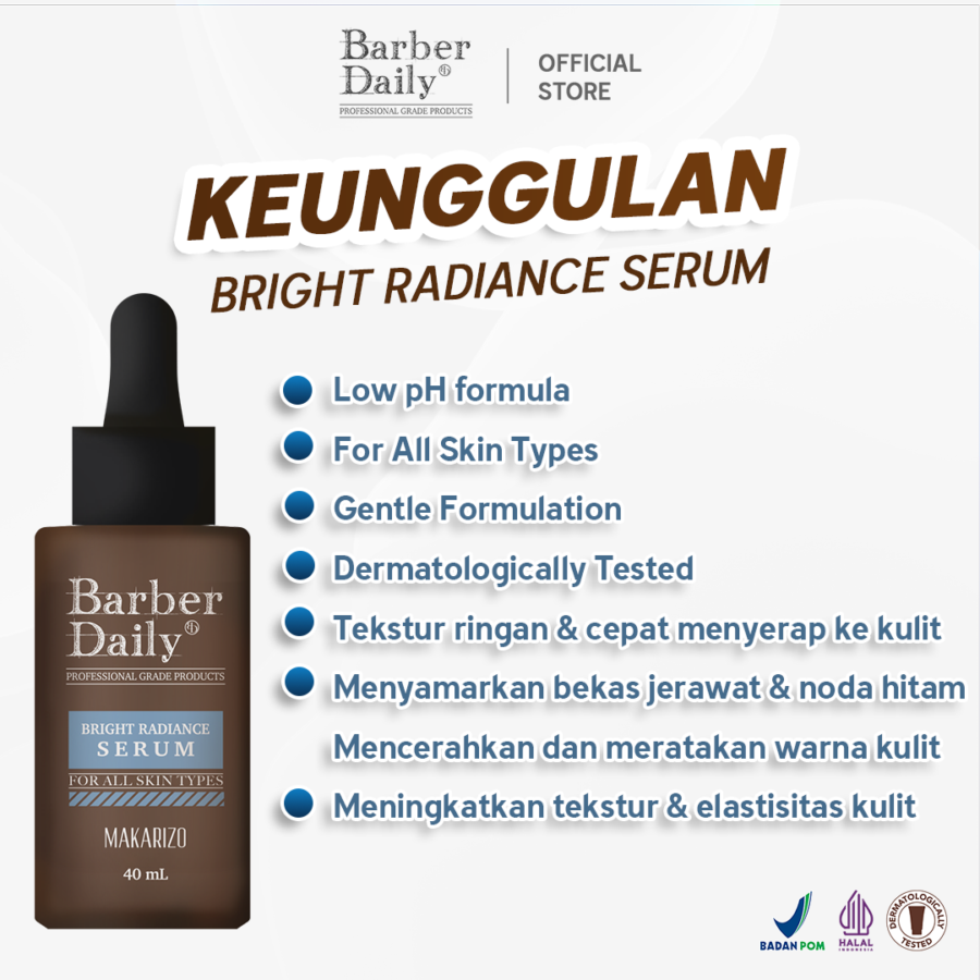 Barber Bright Radiance Serum Wajah 40ml