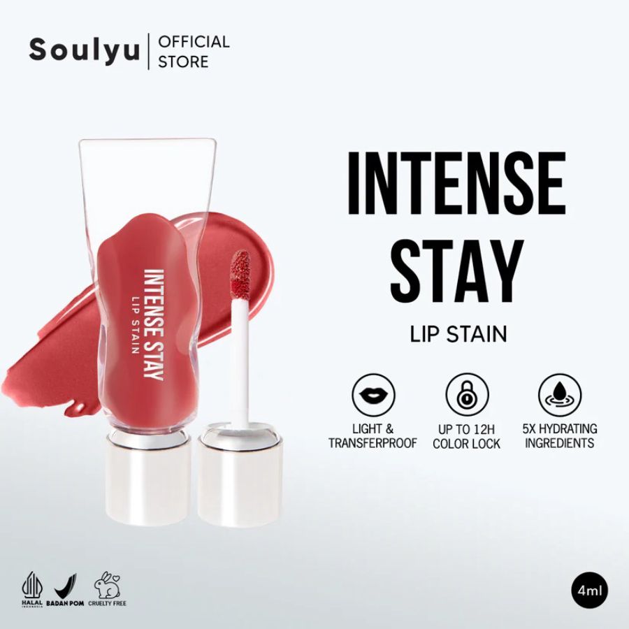 Soulyu Intense Stay Lip Stain Honesty Lipstik 4ml