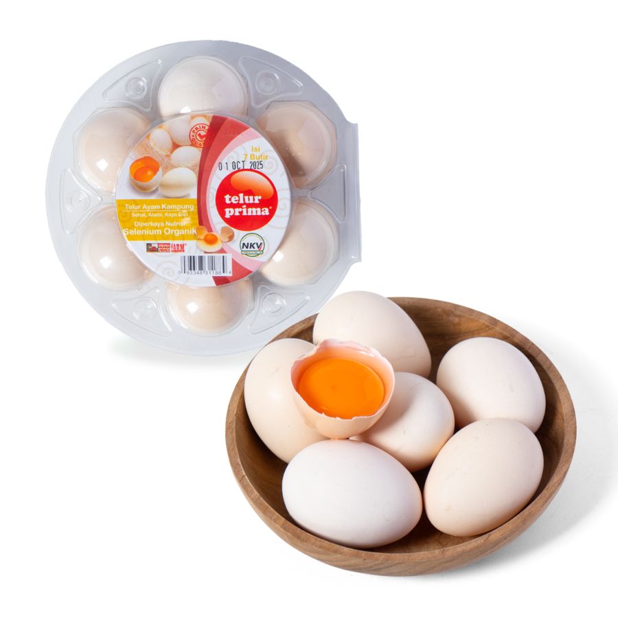 Telur Prima Ayam Kampung 7butir