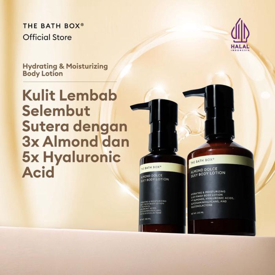 The Bath Box Almond Dolce Silky Body Lotion 200ml