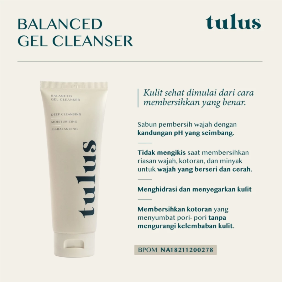 Tulus Balanced Gel Cleanser Face Wash 100ml