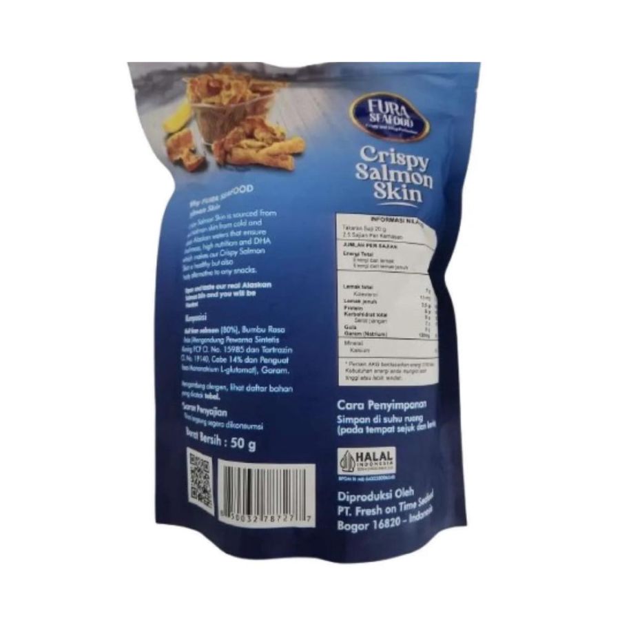 Fura Crispy Salmon Skin 50gram 1pcs