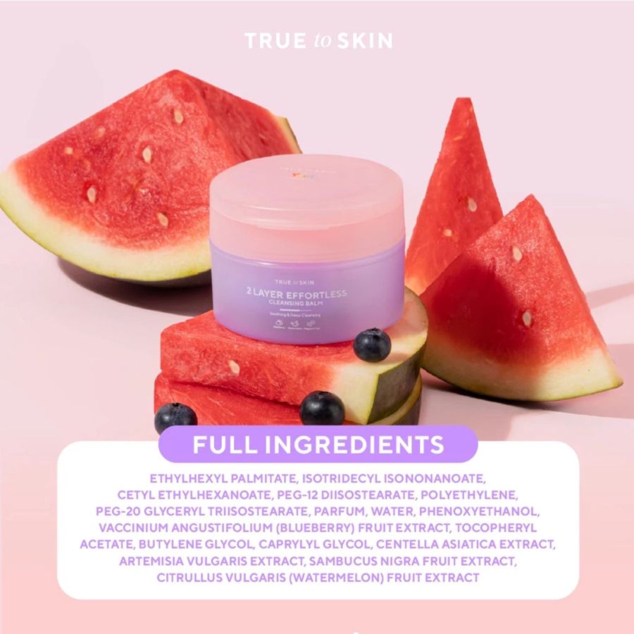 True To Skin 2 Layer Effortless Cleansing Balm 50gram