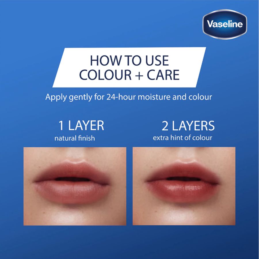 Vaseline Lip Care Colour+Care Kissing Red 3gram