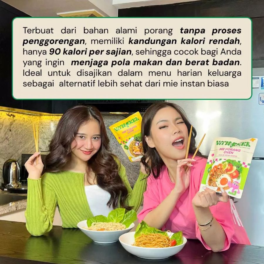 Vitmaker Mie Porang Kuah Ayam Bawang Mie Instan 75gram