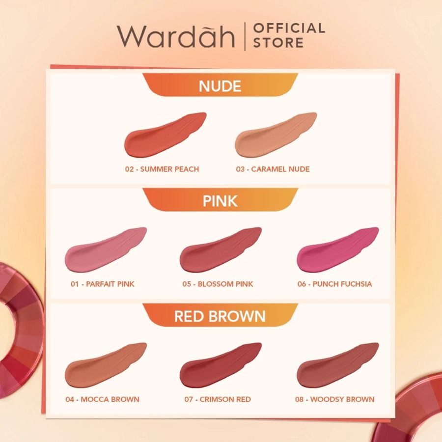 Wardah Colorfit Ultralight Matte 05 Blossom Pink Lipstick 3gram