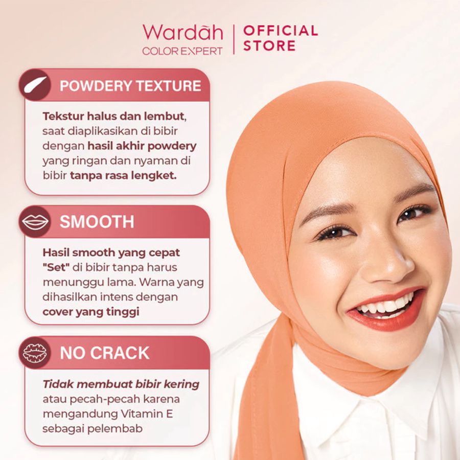 Wardah Colorfit Velvet Matte 08 Brown Creator Lip Mousse 4gram