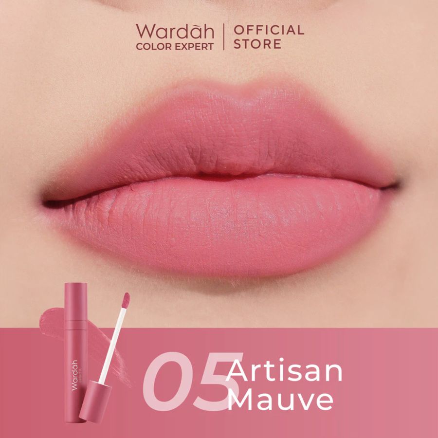 Wardah Colorfit Velvet Matte 05 Artisan Mauve Lip Mousse 4gram