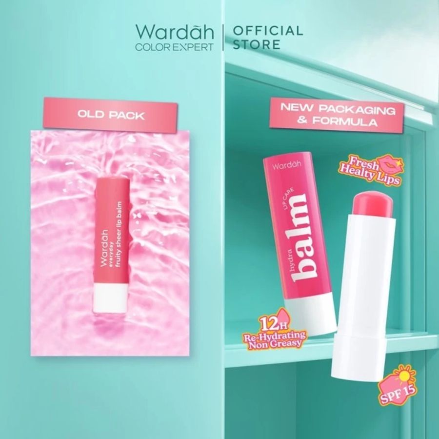 Wardah Hydrabalm Candy Strawberry Lip Balm 4gram