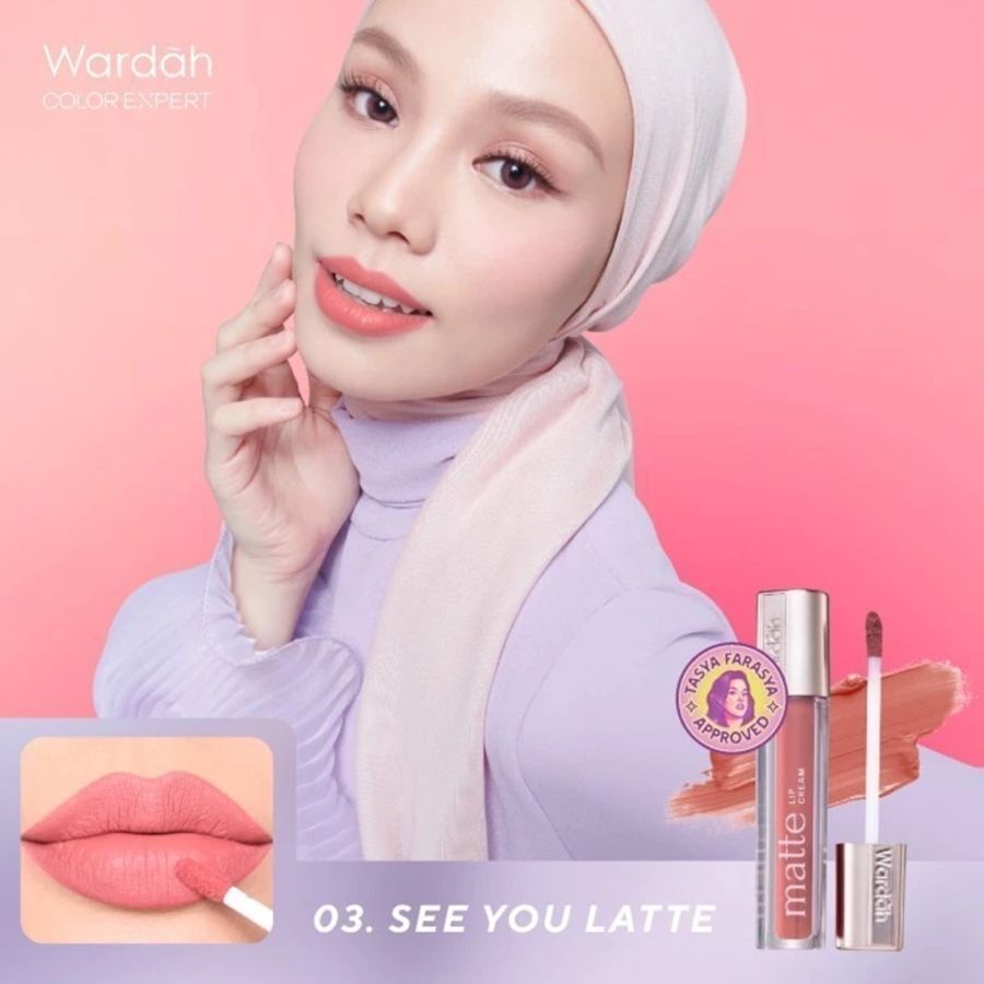 Wardah Exclusive Matte 03 See You Latte Lip Cream 4gram