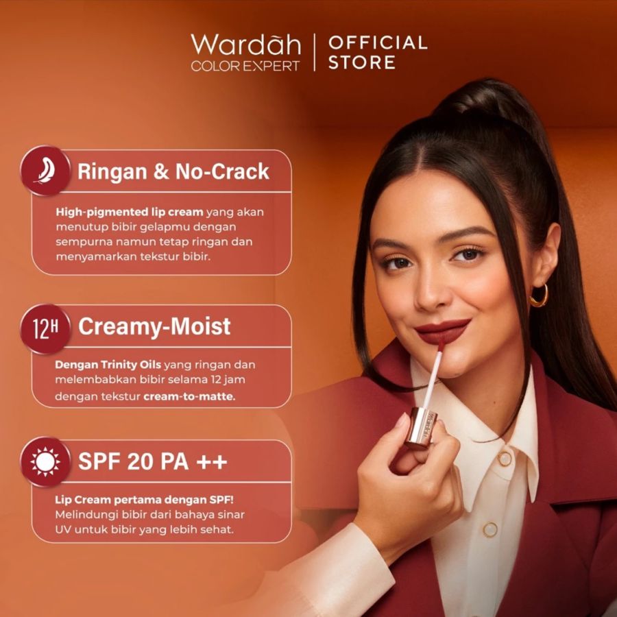 Wardah Exclusive Matte 09 Mauve On Lip Cream 4gram