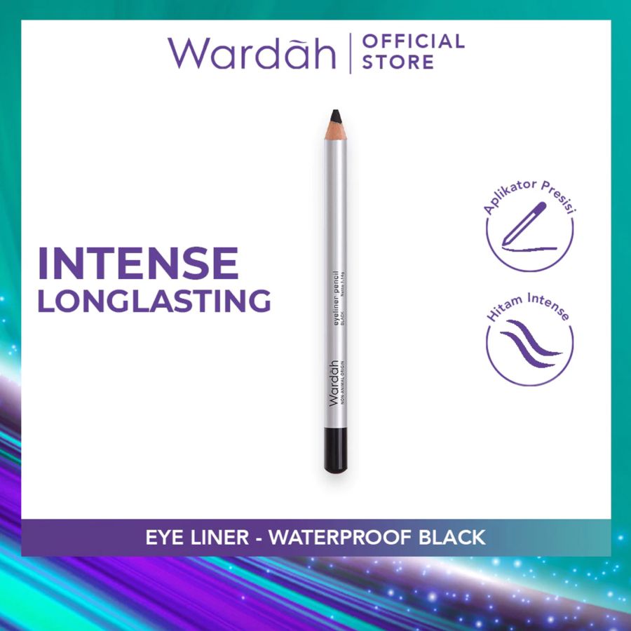 Wardah Eyeliner Pencil Black 1.14gr 1stick 1stick