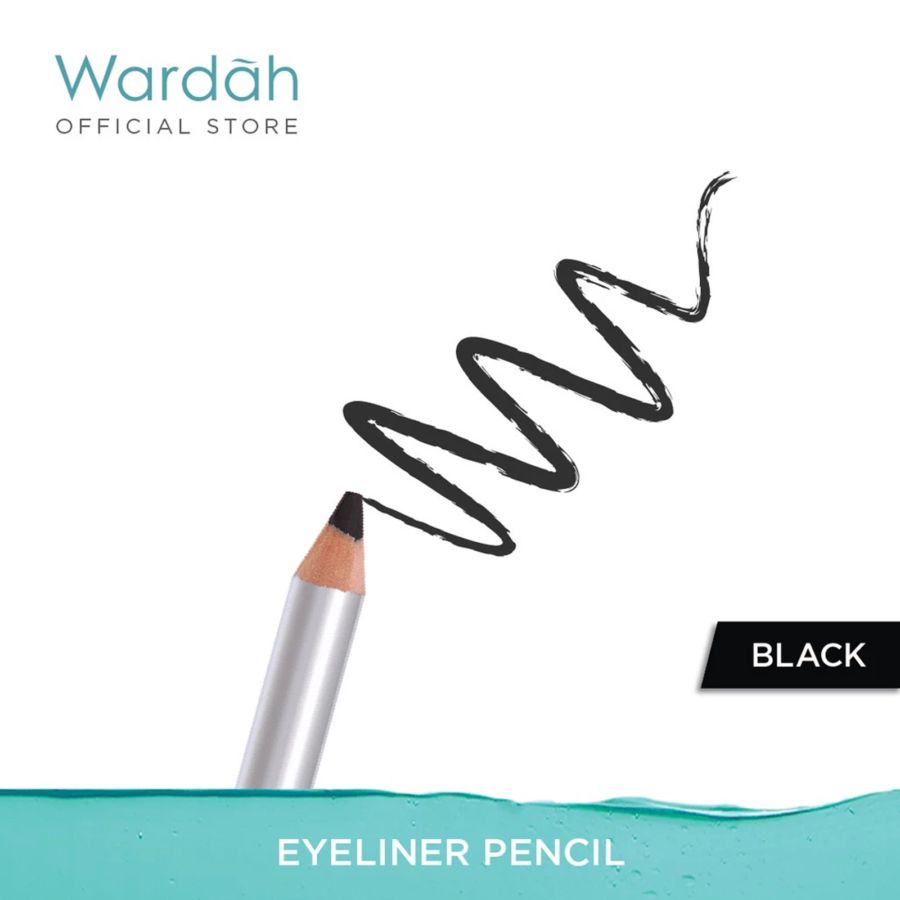 Wardah Eyeliner Pencil Black 1.14gr 1stick 1stick