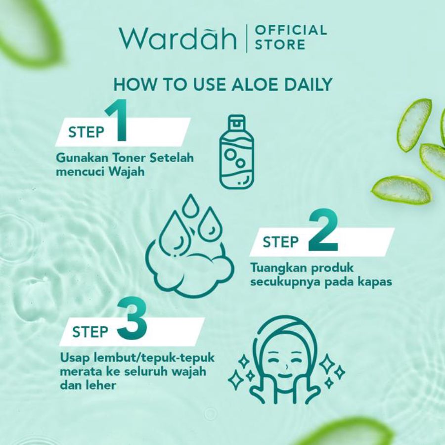 Wardah Nature Daily Aloe Hydramild Essence Toner 100ml