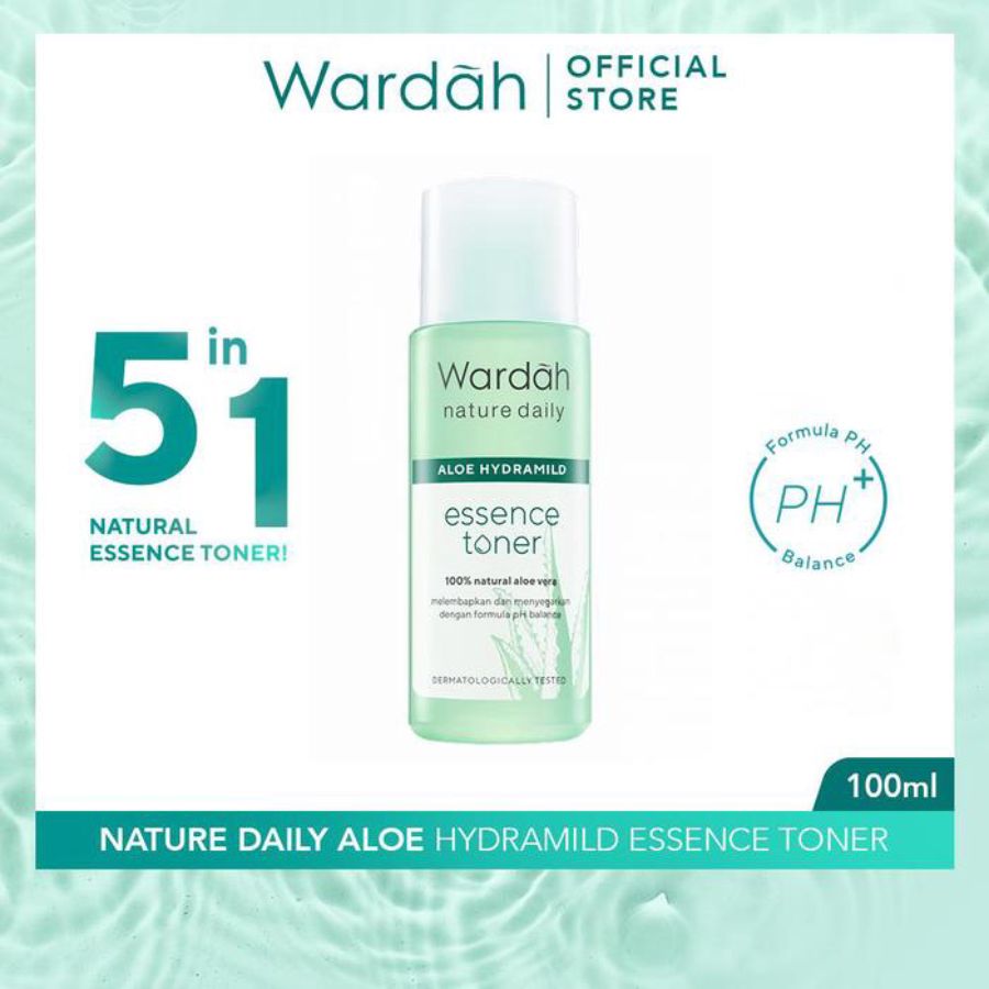 Wardah Nature Daily Aloe Hydramild Essence Toner 100ml