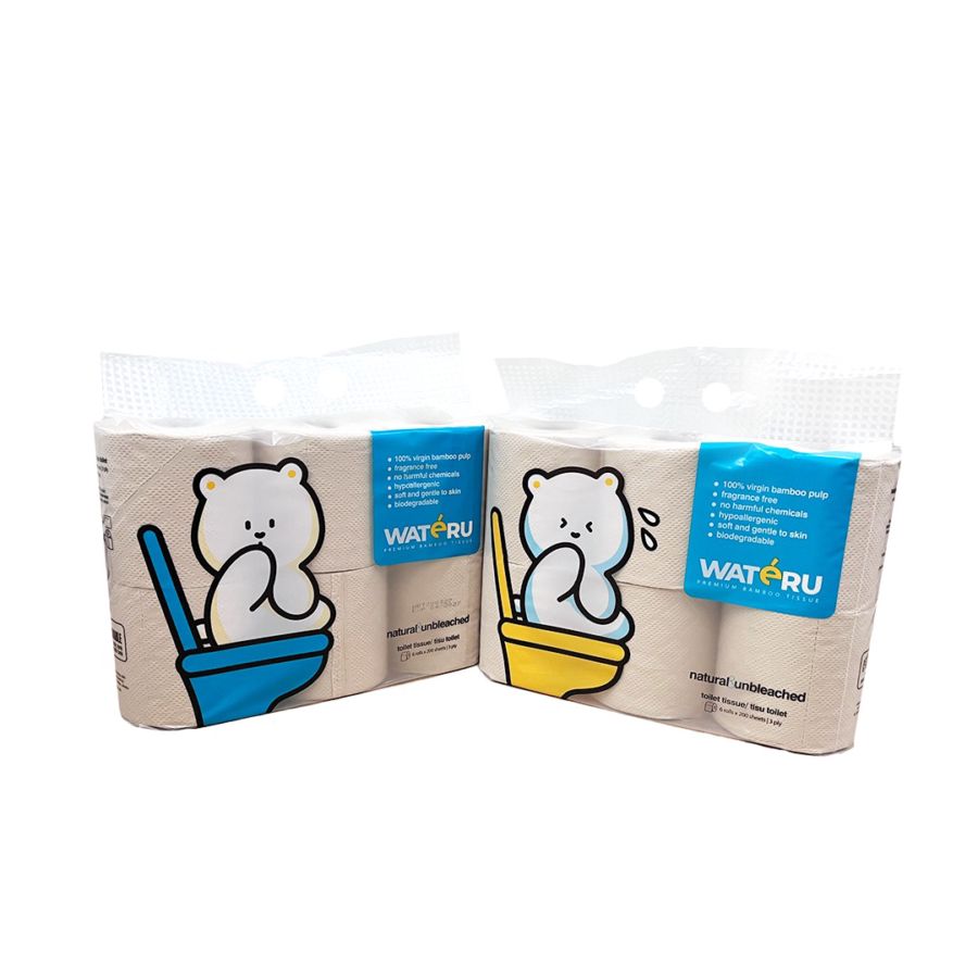 Wateru Bamboo Tisu Toilet 6rolls