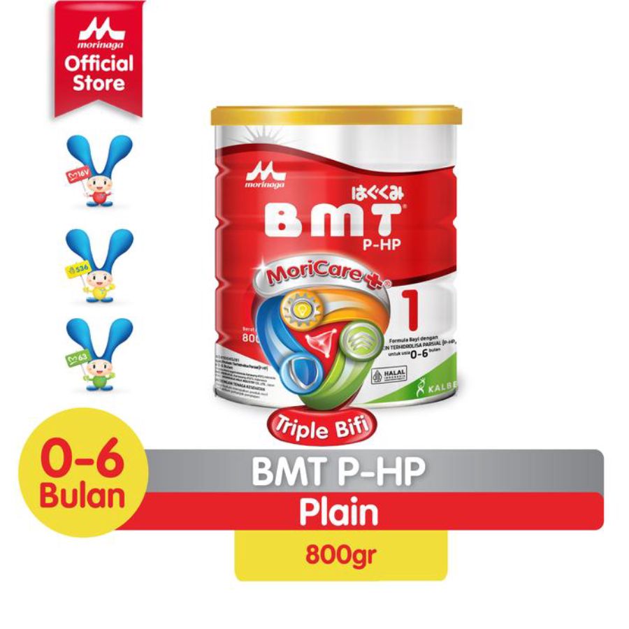 Morinaga BMT Platinum Moricare + Tin 0-6 bulan 800gram